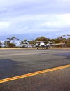 Twin Aircraft at Renmark Royalty Free Stock Photo