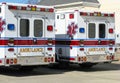 Twin Ambulances Royalty Free Stock Photo