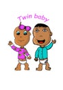 Twin baby