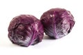 Twin baby red cabbages Royalty Free Stock Photo