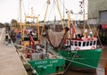 Shellfishing boats in Kings Lynn fishing fleet.