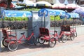 Twin bikes for rent, Cheung Chau Island, Hong Kong