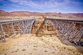 Twin Bridges Crossing the Colorado River Royalty Free Stock Photo