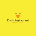 Logo fried duck restaurant Royalty Free Stock Photo