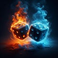 Twin Dice with Fire and Smoke Duality