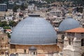 Twin domes of the Church of the Holy Sepulcher Royalty Free Stock Photo