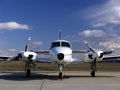 Twin engine business plane Royalty Free Stock Photo