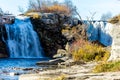 Twin falls, Lundbreck Falls Provincial Recreation Area, Alberta, Canada