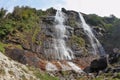 Twin Falls in the mountains of Italy Royalty Free Stock Photo