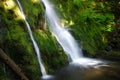 Twin Falls at Olympic National Park Royalty Free Stock Photo