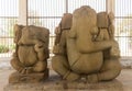Twin Ganesha sculptures, Barsur