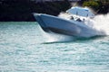 Twin Hulled Motor Boat Royalty Free Stock Photo