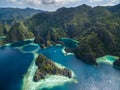 Twin Lagoon in Coron, Palawan, Philippines. Mountain and Sea. Lonely Boat. Tour A.