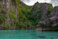 The Twin Lagoons are one of the must-see destinations in the Coron Island Palawan Philippines Royalty Free Stock Photo