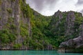 The Twin Lagoons are one of the must-see destinations in the Coron Island Palawan Philippines Royalty Free Stock Photo