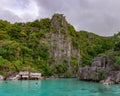 The Twin Lagoons are one of the must-see destinations in the Coron Island Palawan Philippines Royalty Free Stock Photo