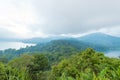 Twin Lakes Buyan and Tamblingan in North Bali, Indonesia Royalty Free Stock Photo