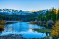 Twin Lakes in dawn Royalty Free Stock Photo