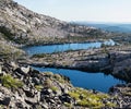 Twin Lakes in Desolation Wilderness, California Royalty Free Stock Photo