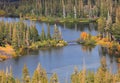 Twin lakes near Mammoth lakes