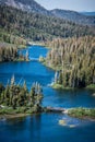 Twin Lakes overlook in Mammoth Lakes, California Royalty Free Stock Photo