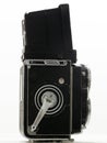 Twin-lens reflex 6x6 Vintage camera Royalty Free Stock Photo