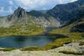 The Twin - one of the Seven Rila Lakes, part of Rila National Park. Lakes are named after their shape 