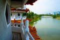 Twin Pagoda in Chinese Garden Royalty Free Stock Photo