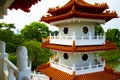 Twin Pagoda in Chinese Garden Royalty Free Stock Photo