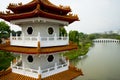 Twin Pagoda in Chinese Garden Royalty Free Stock Photo