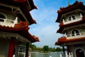Twin Pagoda in Chinese Garden Royalty Free Stock Photo