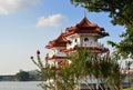 Twin pagodas at Singapore Chinese Gardens