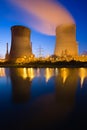 Twin Cooling Towers Royalty Free Stock Photo