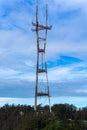 Sutro Tower view at Twin Peaks , San Francisco Royalty Free Stock Photo