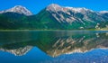 Twin Peaks and Twin Lakes Colorado with Relfections Royalty Free Stock Photo