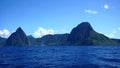 The pitons of saint lucia