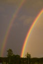 Twin rainbows Royalty Free Stock Photo