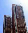 Twin residential skycrapers Royalty Free Stock Photo