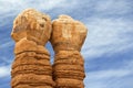 Twin rock columns Royalty Free Stock Photo