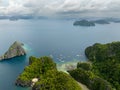 Twin Rocks. Miniloc, El Nido, Philippines. Royalty Free Stock Photo