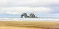 Twin Rocks at Rockaway Beach Royalty Free Stock Photo