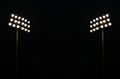 Twin Stadium lights Royalty Free Stock Photo