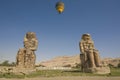 Twin statues of Colossi of Memnon, Luxor, Egypt Royalty Free Stock Photo