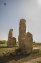 Twin statues of Colossi of Memnon, Luxor, Egypt Royalty Free Stock Photo