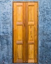 Twin teak door