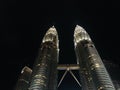 Twin tower petronas, kuala lumpur malaysia Royalty Free Stock Photo