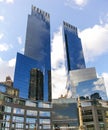 The Twin Towers of Columbus Circle in Manhattan, New York, USA Royalty Free Stock Photo