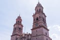 twin towers of morelia cathedral Royalty Free Stock Photo