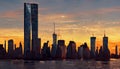 Twin Towers of New York Royalty Free Stock Photo