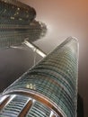 Twin towers Petronas in Kuala Lumpur. Malaysia Royalty Free Stock Photo